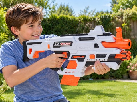 Pistolet 2w1 na piankowe naboje 24szt. - tryb elektryczny i manualny ZA6255
