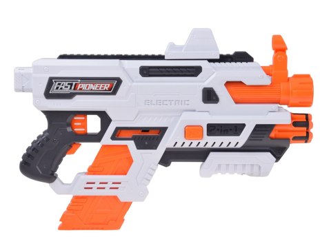 Pistolet 2w1 na piankowe naboje 24szt. - tryb elektryczny i manualny ZA6255