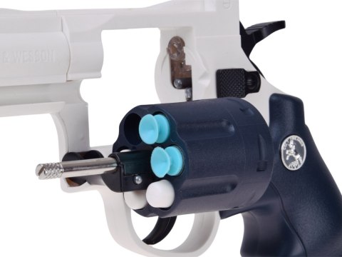Pistolet REWOLWER zabawkowy, obrotowy + naboje piankowe ZA6411