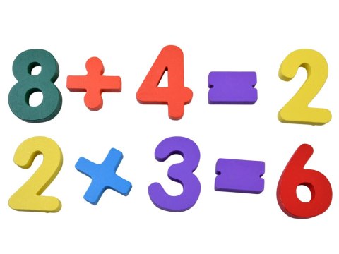 Puzzle drewniane CYFERKI matematyka - układanka edukacyjna 15ele ZA6238