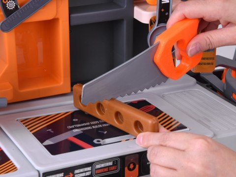 Warsztat dla dzieci Stolik z narzędziami ZESTAW MAJSTERKOWICZA 92ele ZA6581