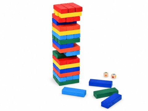 Gra zręcznościowa JENGA chwiejąca się wieża - klocki z drewna ZA6636