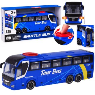 Interaktywny AUTOKAR - otwierany autobus z światłem i dźwiękiem 1:16 ZA6388