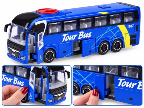 Interaktywny AUTOKAR - otwierany autobus z światłem i dźwiękiem 1:16 ZA6388