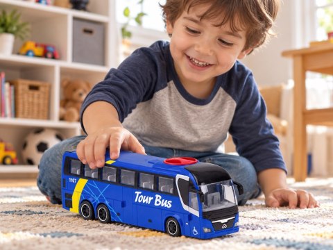 Interaktywny AUTOKAR - otwierany autobus z światłem i dźwiękiem 1:16 ZA6388