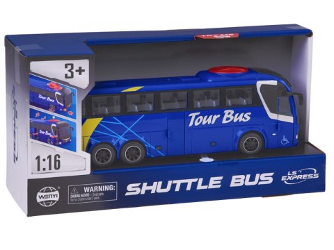 Interaktywny AUTOKAR - otwierany autobus z światłem i dźwiękiem 1:16 ZA6388