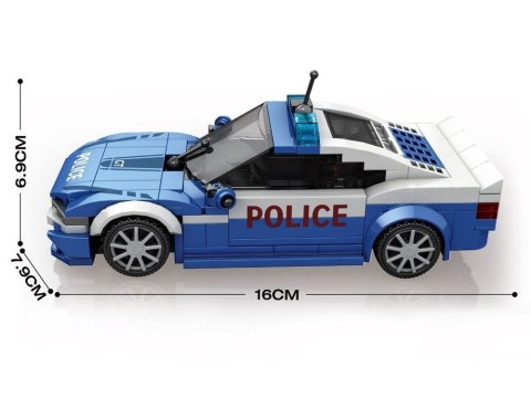 Klocki konstrukcyjne Samochód Policyjny radiowóz sportowy 313 ele ZA6433