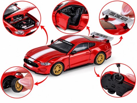 Samochód metalowy licencjonowany Ford Mustang GT 2018 s. 1:42 TUNING ZA6458