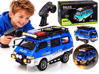 Samochód zdalnie sterowany Mitsubishi Delica 1:24 Terenowy van RC0805