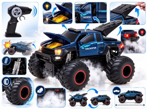 Samochód zdalnie sterowany Monster Truck Crazon 4x4 Efekt dymu RC0785