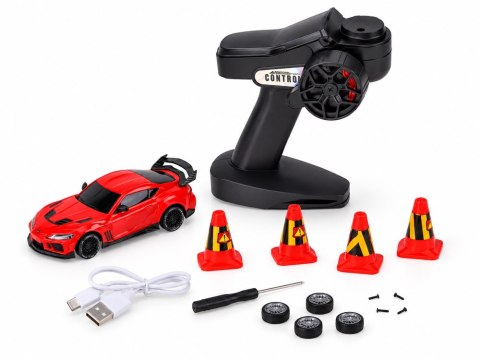 Samochód zdalnie sterowany Toyota Supra Drift 1:43 4x4, LED, szybki RC0803
