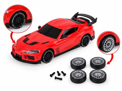 Samochód zdalnie sterowany Toyota Supra Drift 1:43 4x4, LED, szybki RC0803