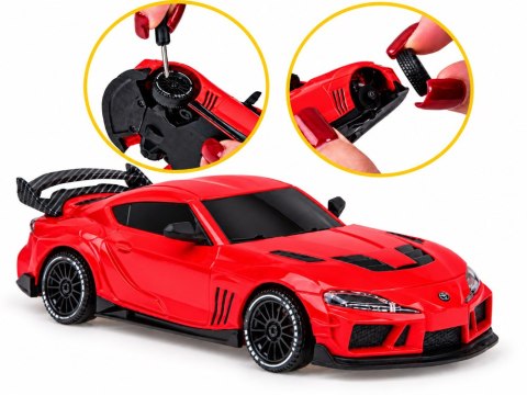 Samochód zdalnie sterowany Toyota Supra Drift 1:43 4x4, LED, szybki RC0803