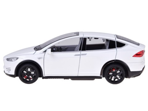 Autko Tesla Model X RC 1:22 metalowy samochód na pilota LED dym RC0772