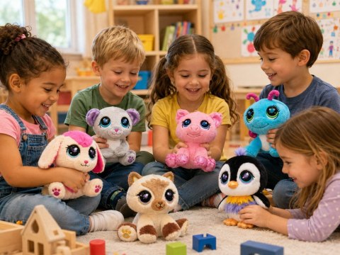 Hasbro Littlest Pet Shop maskotka biało-czarny PINGWINEK 16cm ZA6725