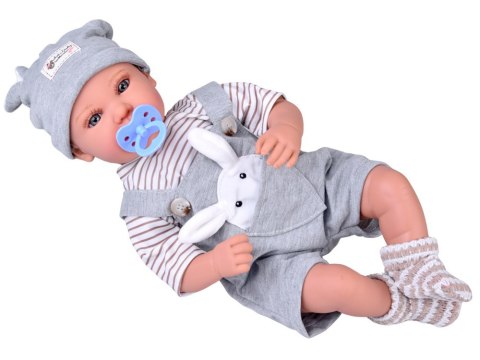 Lalka BOBAS interaktywna 46cm - w niebieskich spodenkach + akcesoria ZA5835