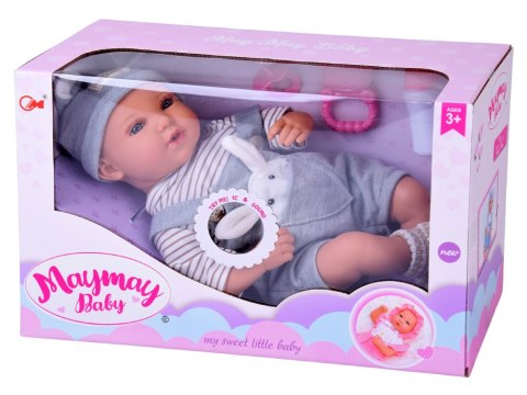 Lalka BOBAS interaktywna 46cm - w niebieskich spodenkach + akcesoria ZA5835