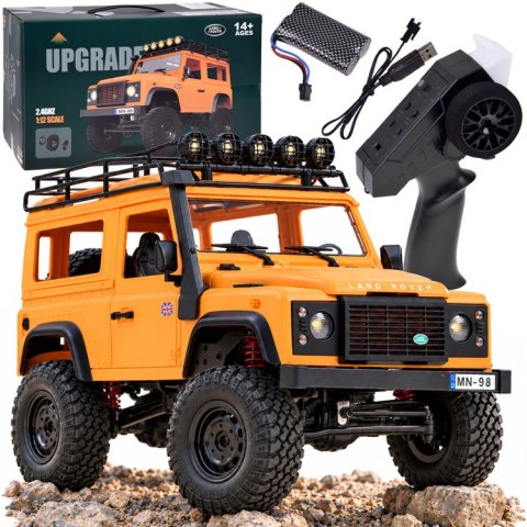 Samochód zdalnie sterowany 2w1 LAND ROVER Defender 90 4x4 Skala 1:12 RC0761