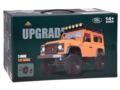 Samochód zdalnie sterowany 2w1 LAND ROVER Defender 90 4x4 Skala 1:12 RC0761