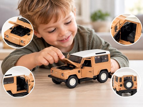 AUTO metalowe Land Rover Defender 90 Works V8 Islay Edition 1:24 ZA6403